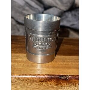 Mullingar Pewter Shot Glass Celtic Details The Bealin Cross Ireland Rare Whiskey
